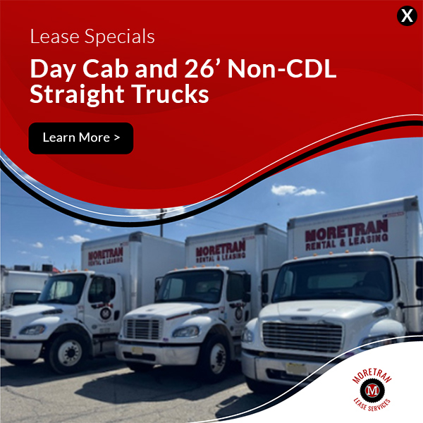 Specials on Day Cab and 26' Non-CDL Straight Trucks